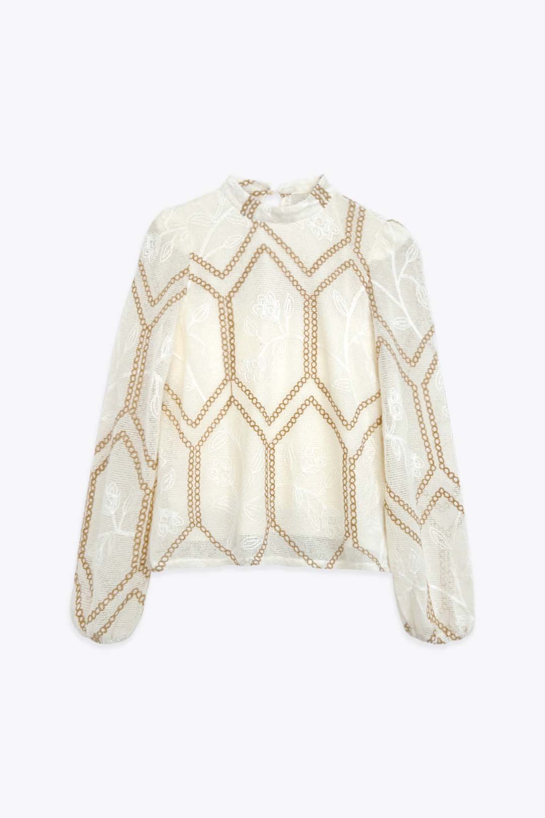 Suéter de la marca Elli White Beige