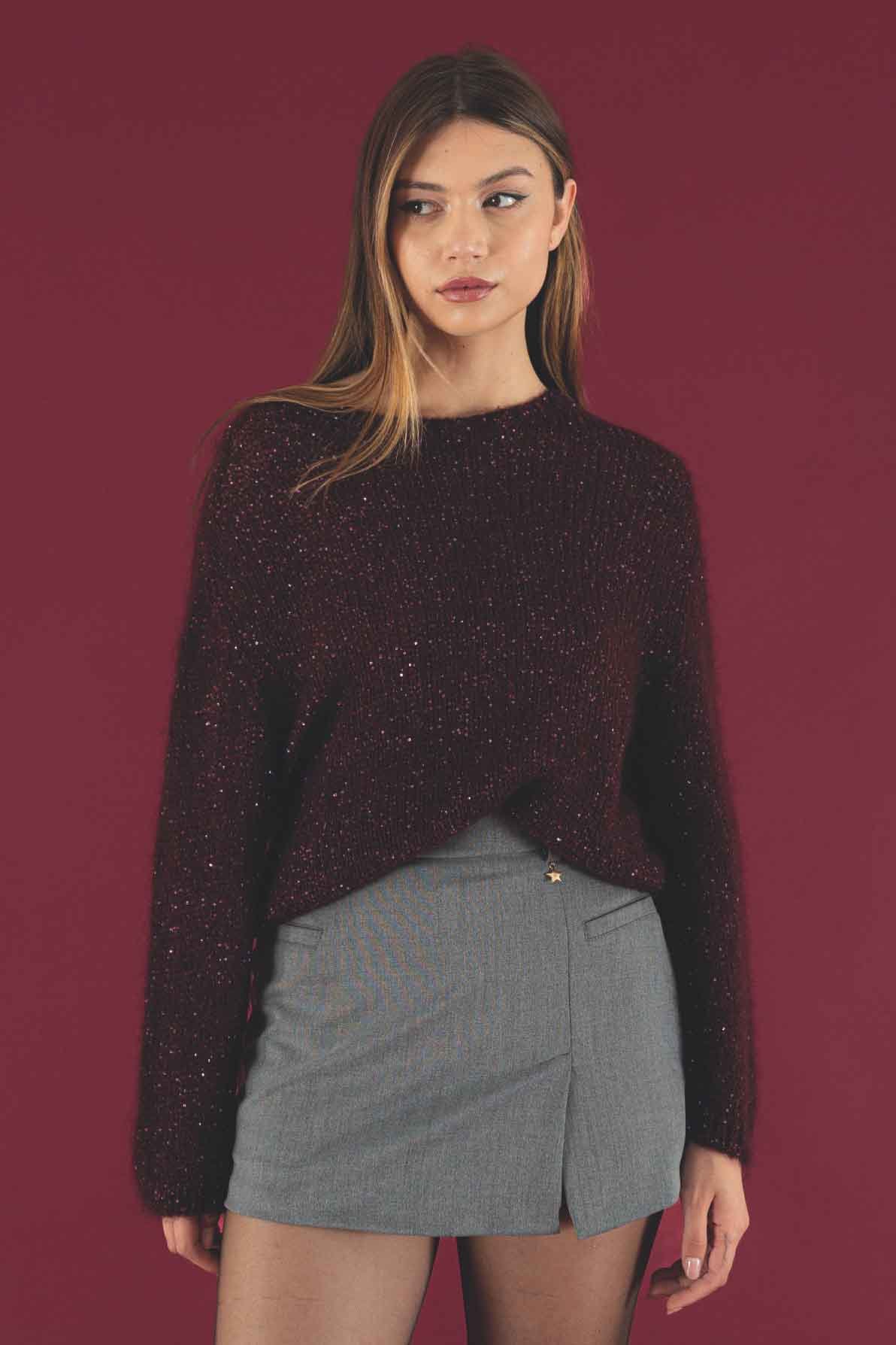 Suéter de la marca QGuapa Milano Burdeos